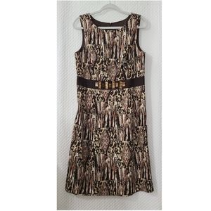 Peck & Peck short sleeve animal print dress